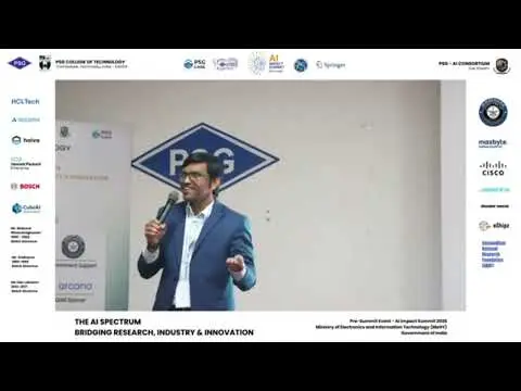 Karthik Vaidhyanathan speaking at PSG College of Technology