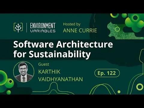 Environment Variables podcast artwork featuring Karthik Vaidhyanathan